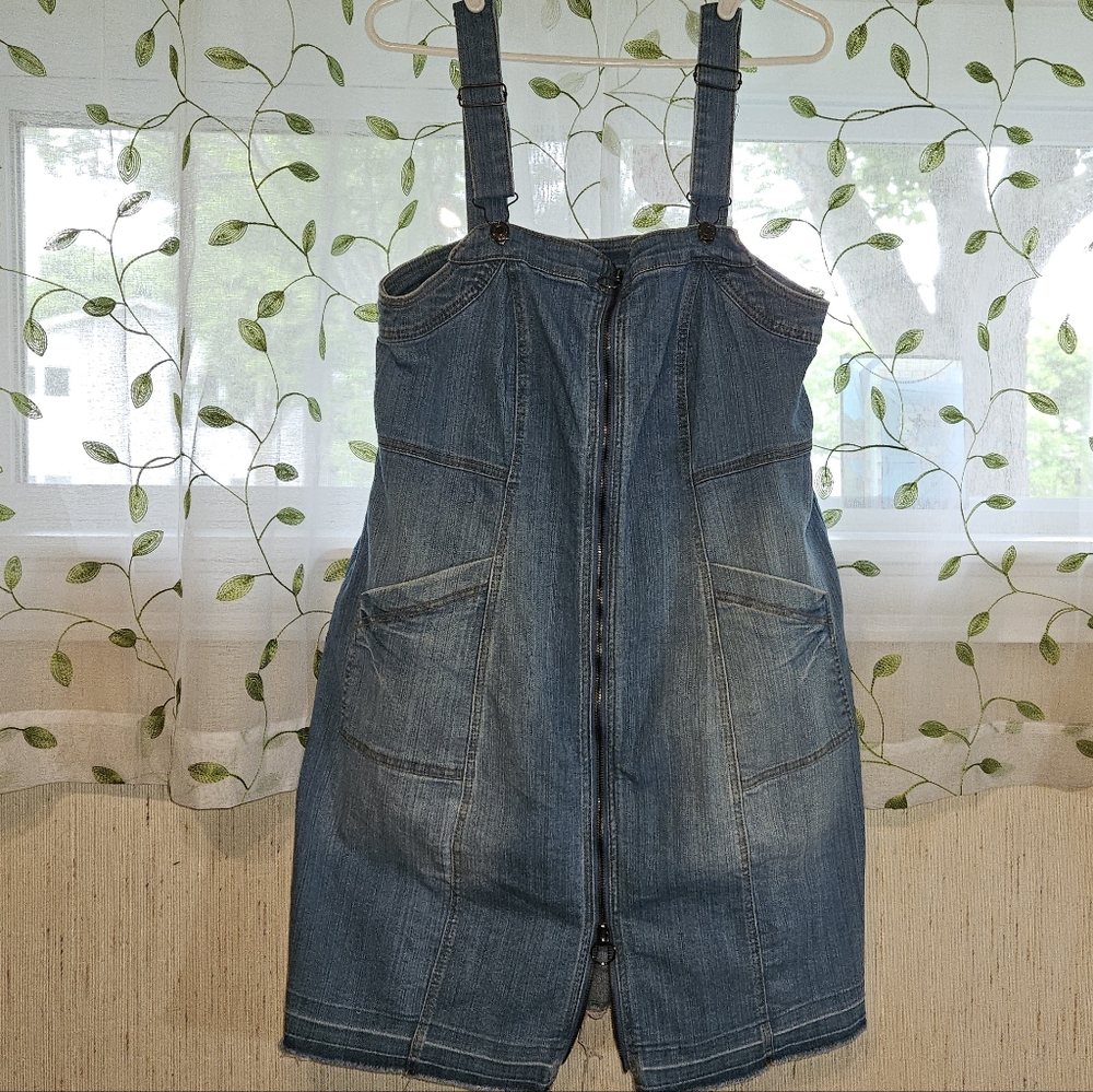 Love & Legend Blue Denim Overall Dress